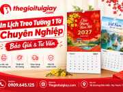 In Lịch Treo Tường 1 Tờ