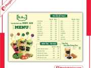 Menu Quán Trà Sữa