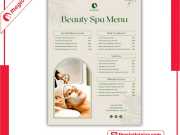 Menu Spa