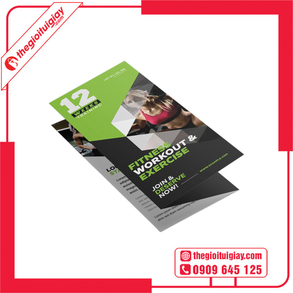Mẫu brochure gym tươi trẻ
