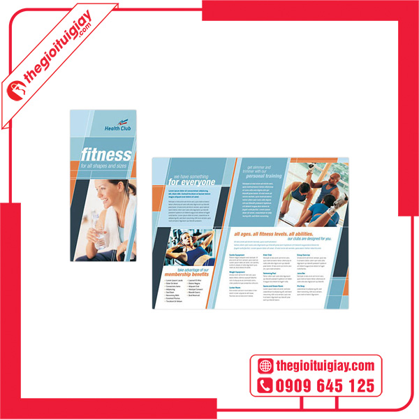 Mẫu brochure gym Health Club