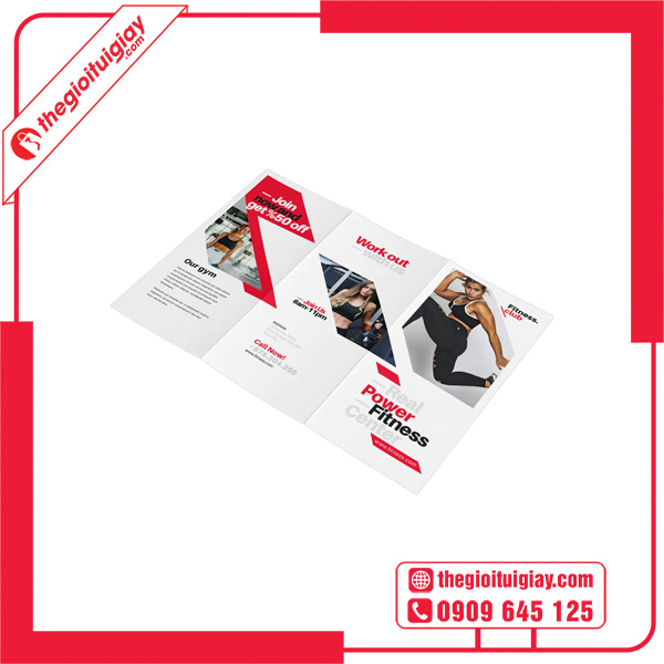 Mẫu thiết kế brochure gym đơn giản