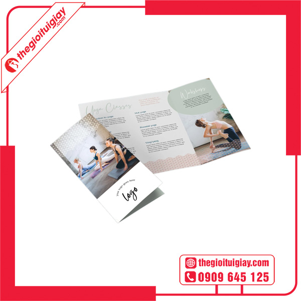 Mẫu brochure yoga phong cách hiện đại