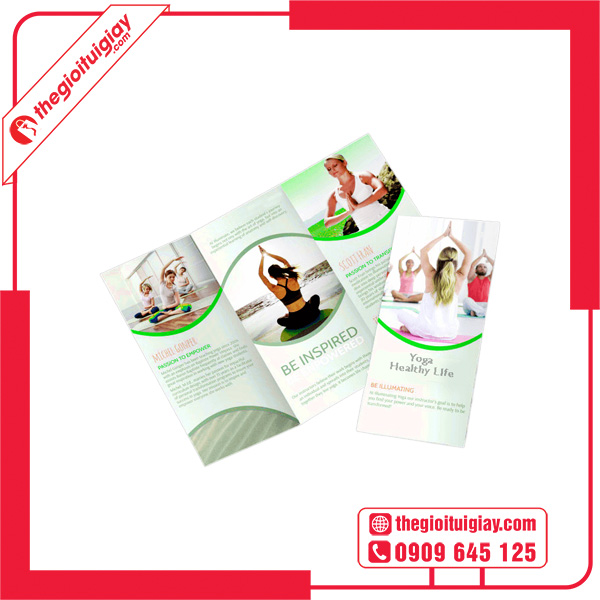 Mẫu brochure yoga thiết kế đơn giản