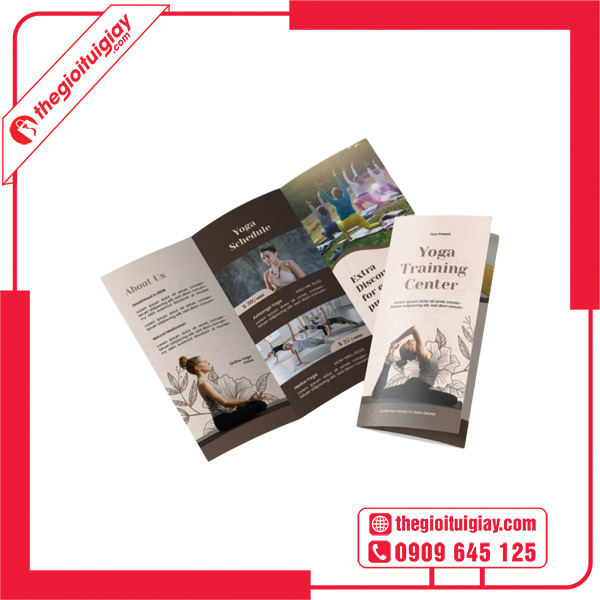 Mẫu brochure yoga độc đáo
