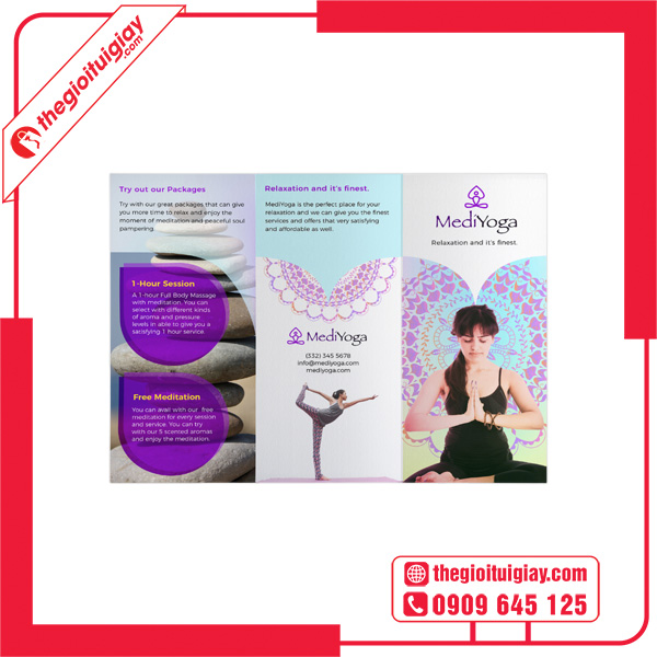 Mẫu brochure yoga MediYoga