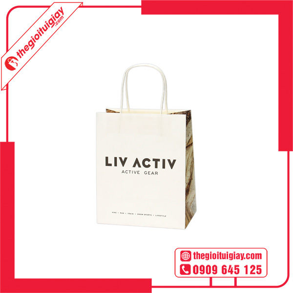 Mẫu túi giấy bìa cứng LIV ACTIV