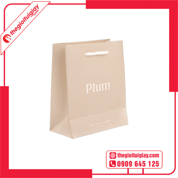 Mẫu túi giấy bìa cứng Plum