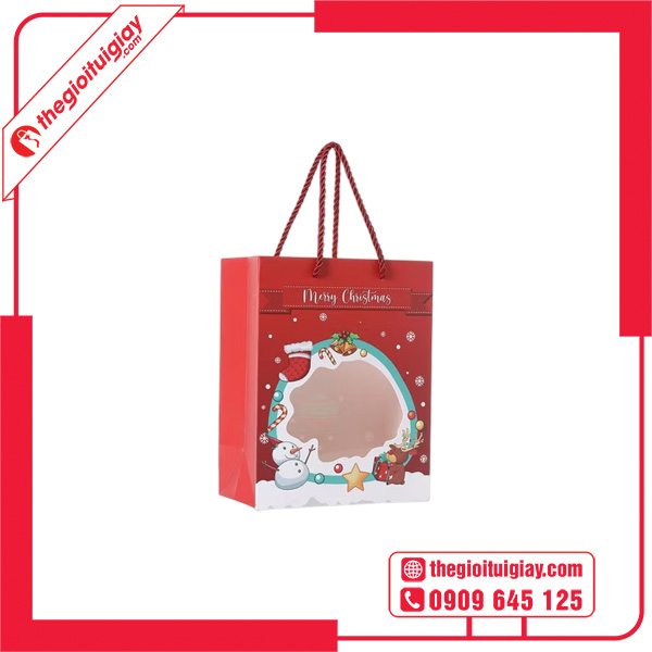 Mẫu túi giấy couche Noel