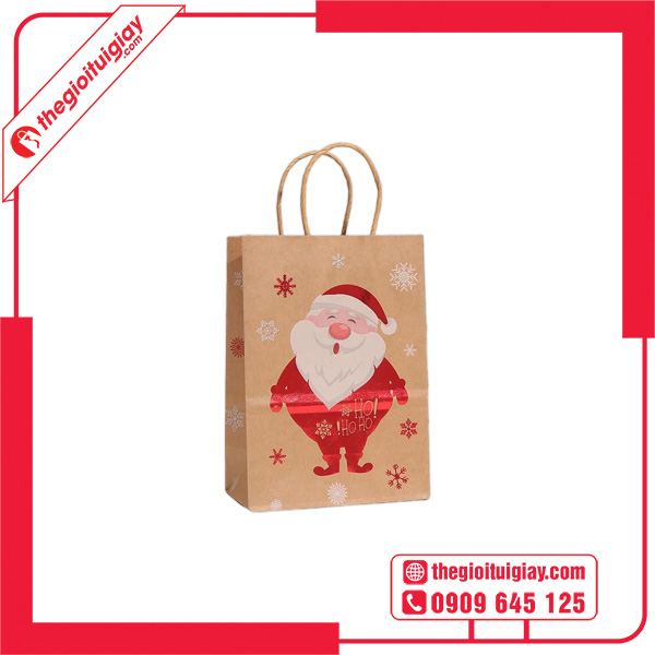 Mẫu túi giấy Noel nhỏ