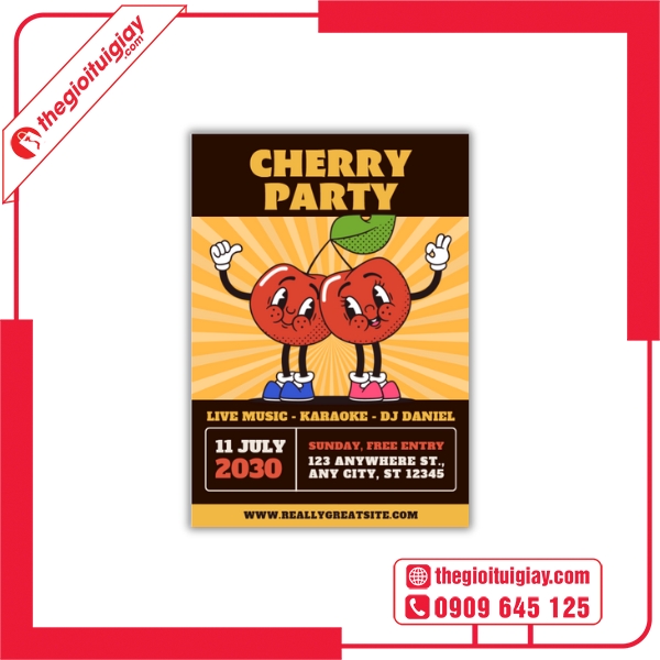 Tờ Rơi Karaoke CHERRY PARTY
