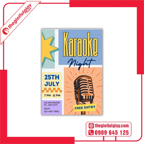 Tờ Rơi Karaoke Đẹp Mắt