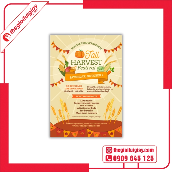 Tờ Rơi Lễ Hội Fall Harvert 