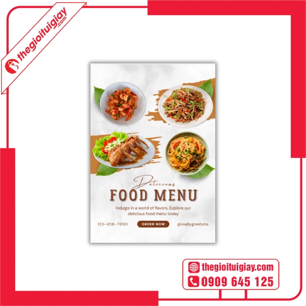 Tờ Rơi Menu Đồ Ăn Việt