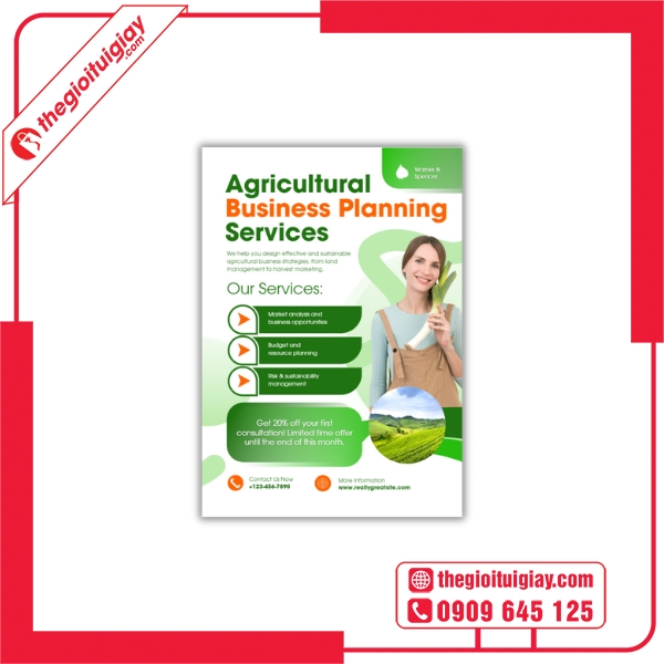Tờ Rơi Nông Nghiệp Thực Phẩm Tươi Sạch