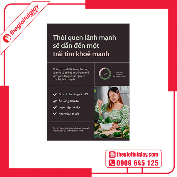 Tờ Rơi Truyền Thông Giáo Dục Sức Khỏe Trái Tim Lành Mạnh 