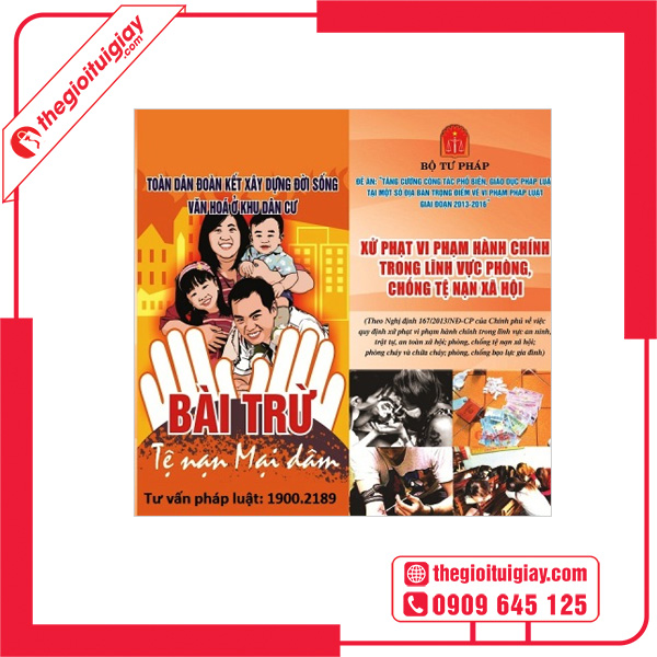 Tờ Rơi Tuyên Truyền Pháp Luật Bài Trừ Tệ Nạn Mại Dâm