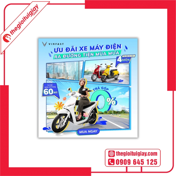 Tờ Rơi Xe Máy Màu Sắc Bắt Mắt