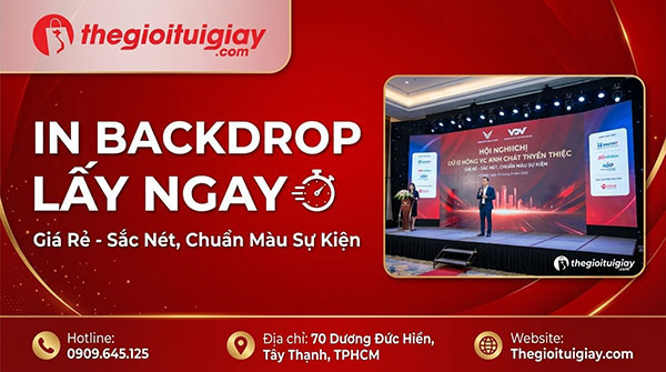 In Backdrop Lấy Ngay, Giá Rẻ - Sắc Nét, Chuẩn Màu Sự Kiện