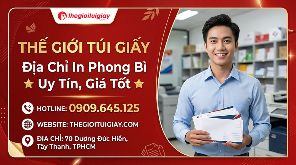 Thế Giới T&uacute;i Giấy - Địa Chỉ In Phong B&igrave; Uy T&iacute;n, Gi&aacute; Tốt Tại TPHCM