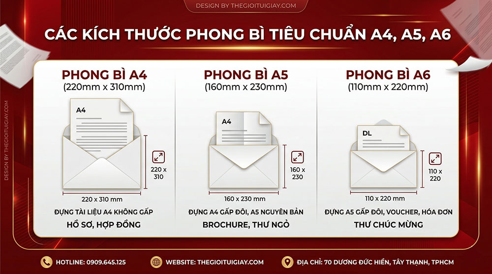 C&aacute;c K&iacute;ch Thước In Phong B&igrave; Ti&ecirc;u Chuẩn Hiện Nay