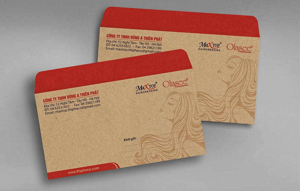 Mẫu phong b&igrave; giấy Kraft