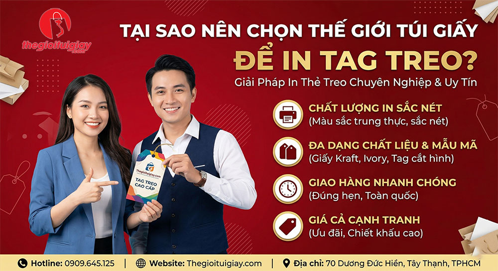 Tại Sao N&ecirc;n Chọn Thế Giới T&uacute;i Giấy Để In Tag Treo?