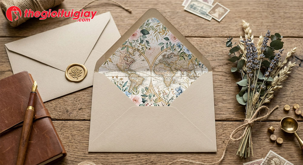 Mẫu Phong B&igrave; Nắp Chữ V L&oacute;t Trong (Envelope Liners)