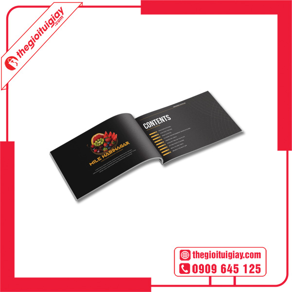 Mẫu catalogue luxury ẩm thực
