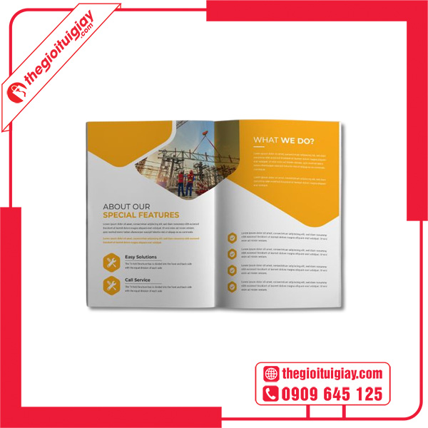 Mẫu catalogue xây dựng đơn giản