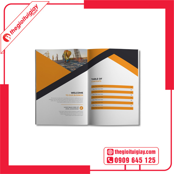 Mẫu catalogue xây dựng thiết kế theo yêu cầu