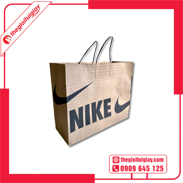 Mẫu túi giấy Nike họa tiết độc đáo