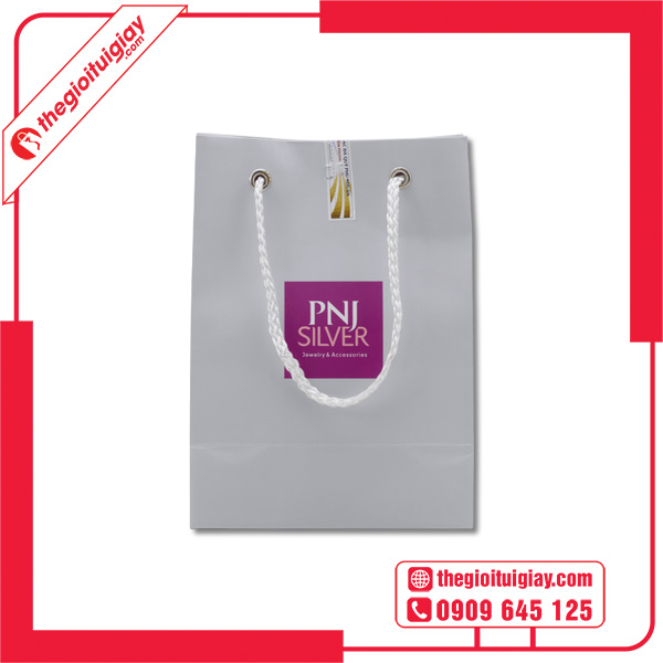 Mẫu túi giấy PNJ SILVER