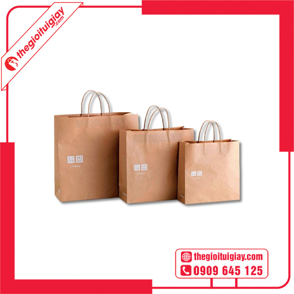 Mẫu túi giấy Uniqlo phổ biến