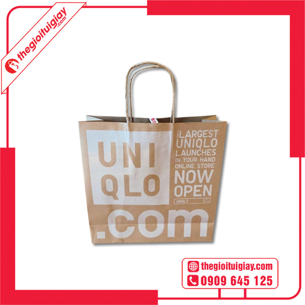 Mẫu túi giấy Uniqlo.com
