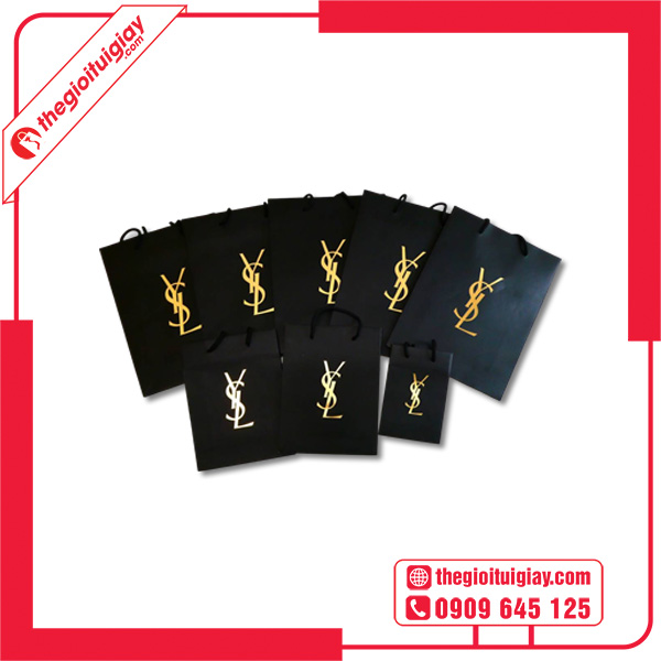 Mẫu túi giấy YSL nhiều kích cỡ