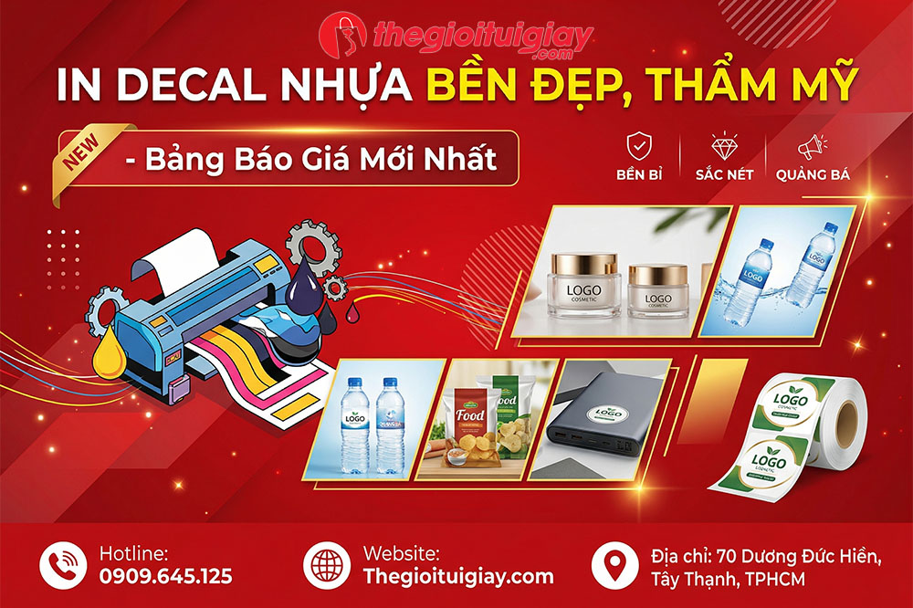 In Decal Nhựa Bền Đẹp, Thẩm Mỹ - Bảng Báo Giá Mới Nhất