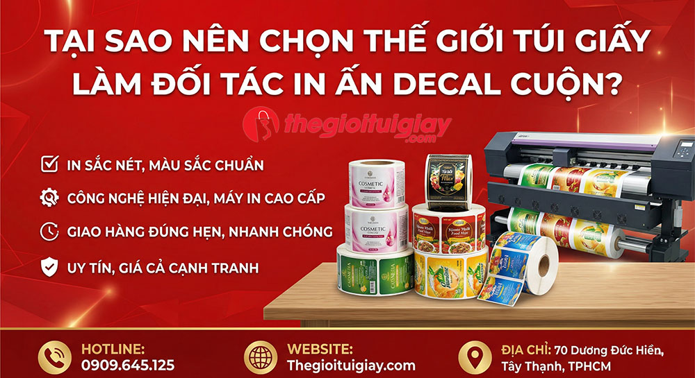 Tại Sao N&ecirc;n Chọn Thế Giới T&uacute;i Giấy L&agrave;m Đối T&aacute;c In Ấn Decal Cuộn?