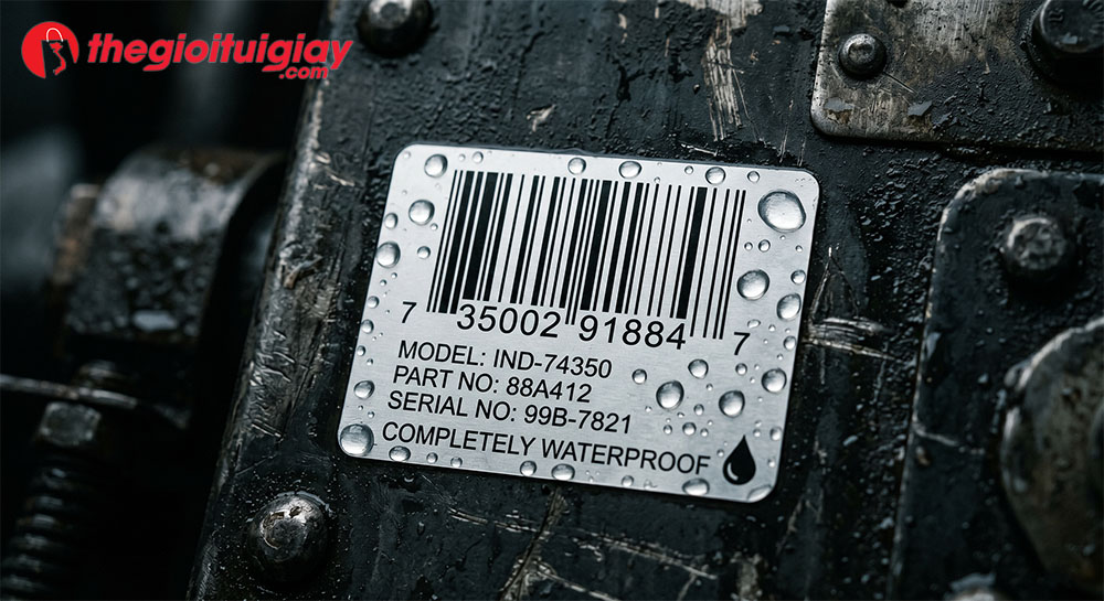 Khả năng chống nước v&agrave; chịu nhiệt độ cao của tem decal xi bạc