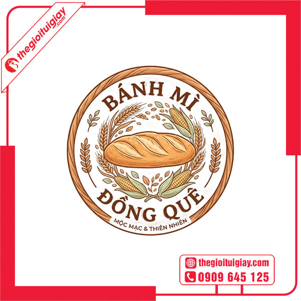 Mẫu logo bánh mì ĐỒNG QUÊ