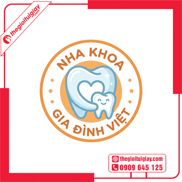 Mẫu logo nha khoa GIA Đ&Igrave;NH VIỆT