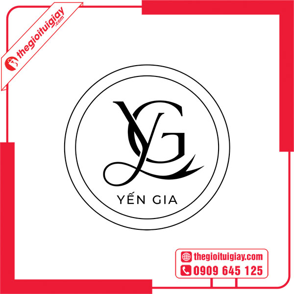 Mẫu logo yến s&agrave;o YẾN GIA