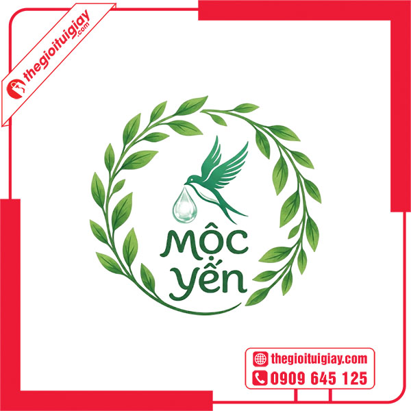 Mẫu logo yến s&agrave;o MỘC YẾN
