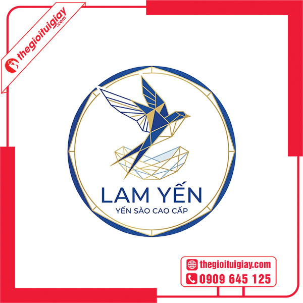 Mẫu logo yến s&agrave;o LAM YẾN