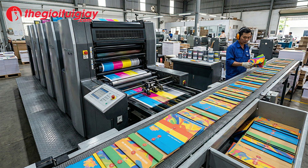 Kỹ thuật in offset phong b&igrave; nắp g&agrave;i ch&iacute;nh x&aacute;c, sắc n&eacute;t tr&ecirc;n d&acirc;y chuyền hiện đại