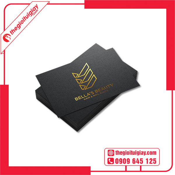 Mẫu card visit ép kim BELLA BEAUTY