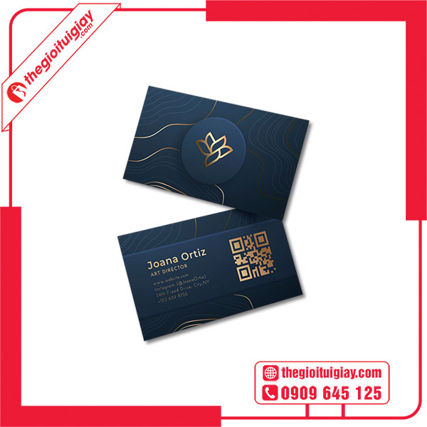 Mẫu card visit ép kim Joana Ortiz