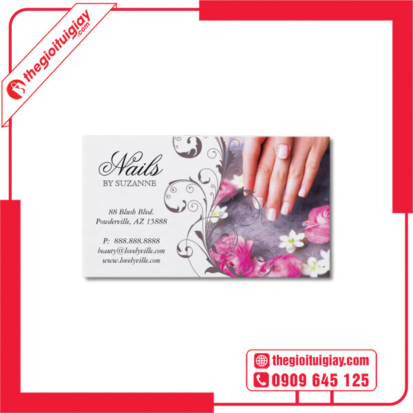 Mẫu card visit nail sáng tạo