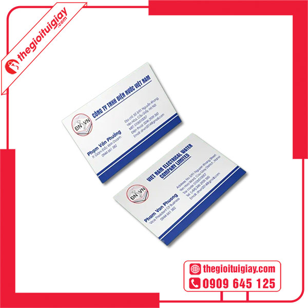 Mẫu card visit song ngữ chuyên nghiệp
