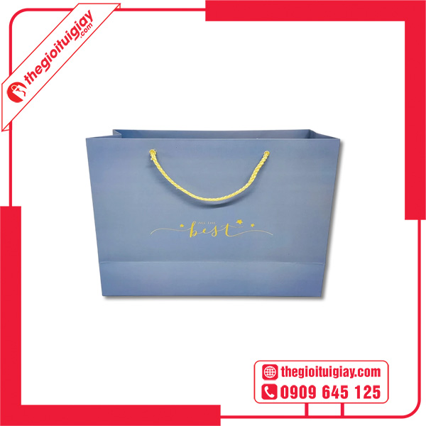 Mẫu túi giấy Fahasa có quai xách dù